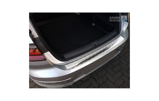 Stainless steel bumper protector suitable for Volkswagen Arteon 2017- 'Ribs', Image 2