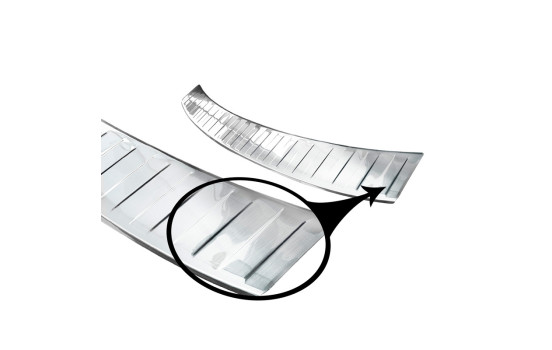 Stainless steel bumper protector suitable for Volkswagen Caddy 2004-2015 & 2015- 'Ribs', Image 6