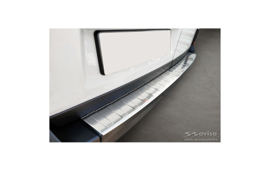 Stainless steel bumper protector suitable for Volkswagen Crafter & MAN TGE 2017- 'Ribs' ('XL' versio