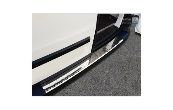 Stainless steel bumper protector suitable for Volkswagen Crafter TGE 2017- 'Ribs', Image 2