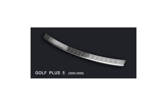 Stainless steel bumper protector suitable for Volkswagen Golf V Plus 2005-2008 'Ribs', Image 2