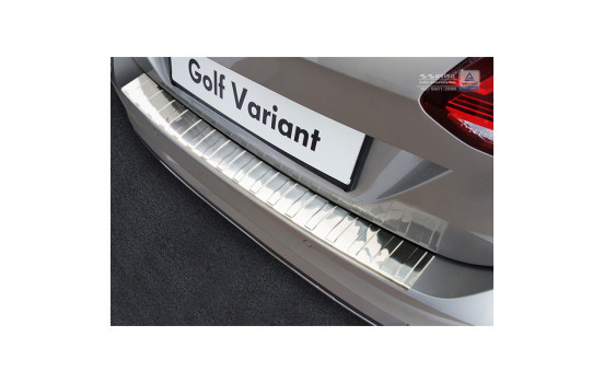 Stainless steel bumper protector suitable for Volkswagen Golf VII Variant Facelift 2017- 'Ribs', Image 2