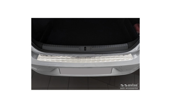 Stainless steel bumper protector suitable for Volkswagen Passat Sedan 2014-2019 & FL 2019- 'Ribs', Image 2