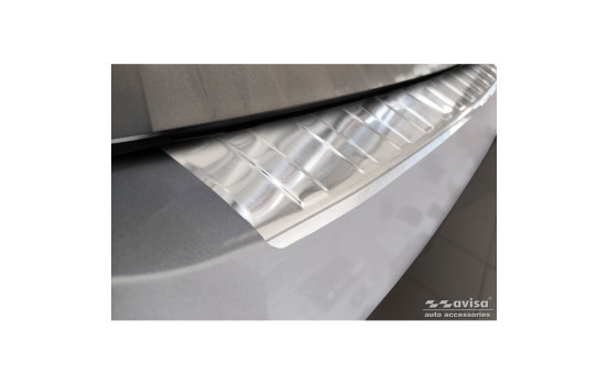 Stainless steel bumper protector suitable for Volkswagen Passat Sedan 2014-2019 & FL 2019- 'Ribs', Image 3