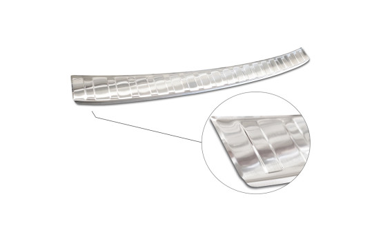Stainless steel bumper protector suitable for Volkswagen Passat Sedan 2014-2019 & FL 2019- 'Ribs', Image 5