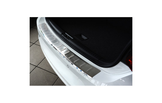Stainless steel bumper protector suitable for Volkswagen Polo 6C 2014- 'Ribs', Image 2