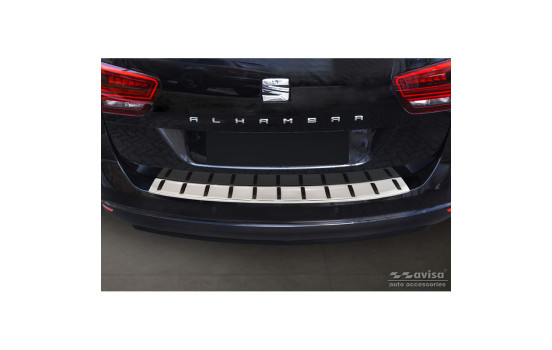 Stainless steel bumper protector suitable for Volkswagen Sharan II & Seat Alhambra II 2010- 'STRONG EDITION', Image 2