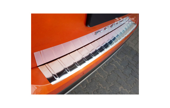 Stainless steel bumper protector suitable for Volkswagen T-Cross 2019- 'Ribs'