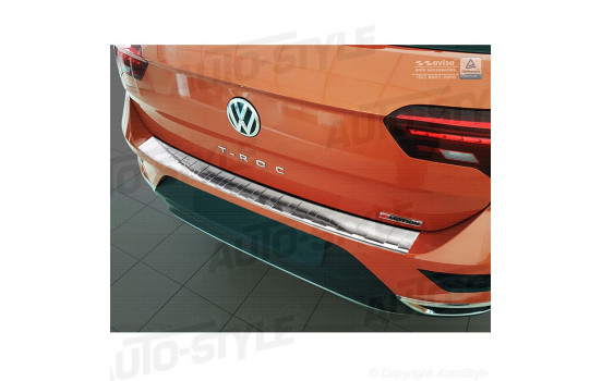 Stainless steel bumper protector suitable for Volkswagen T-Roc 11/2017-