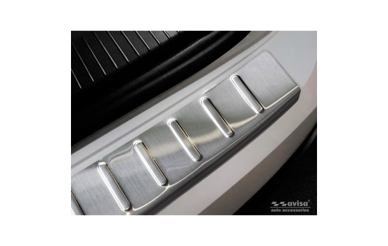 Stainless steel bumper protector suitable for Volkswagen Touareg III (CR7) 2018- 'Ribs', Image 2