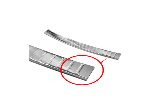 Stainless steel bumper protector suitable for Volkswagen Touareg III (CR7) 2018- 'Ribs', Image 5
