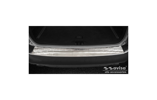 Stainless steel bumper protector suitable for Volvo V70 Facelift 2013- 'Ribs'