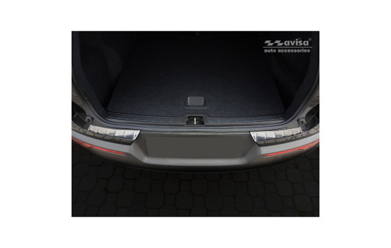Stainless steel bumper protector suitable for Volvo XC40 2018- 'RIbs' (2-piece), Image 2