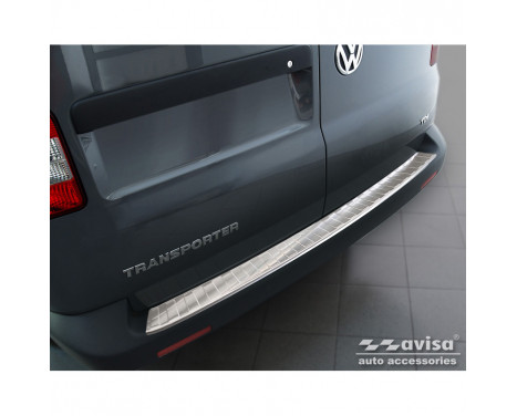 Stainless steel bumper protector suitable for VW Transporter T5 2003-2015 (all) & T6 2015- / FL 2019- (with, Image 2