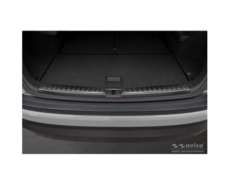 Stainless steel inner bumper protector suitable for Skoda Kodiaq 2017-2021 & Facelift 2021- 'Ribs', Image 2