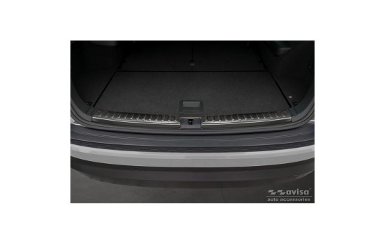 Stainless steel inner bumper protector suitable for Skoda Kodiaq 2017-2021 & Facelift 2021- 'Ribs', Image 2