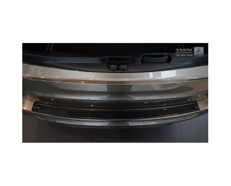 Stainless steel Rear bumper protector 'Deluxe' BMW X5 (F15) 2013-2018 Black / Black Carbon, Image 3