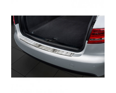 Stainless steel rear bumper protector Audi A4 B8 Avant 2008-2012 'Ribs'