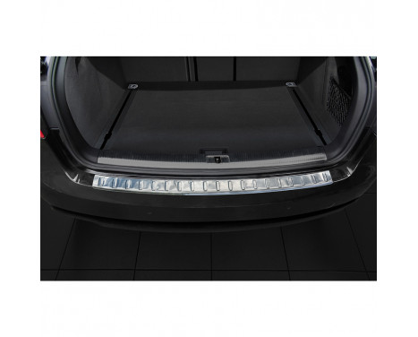 Stainless steel rear bumper protector Audi A4 B8 Avant Facelift 2012- 'Ribs'