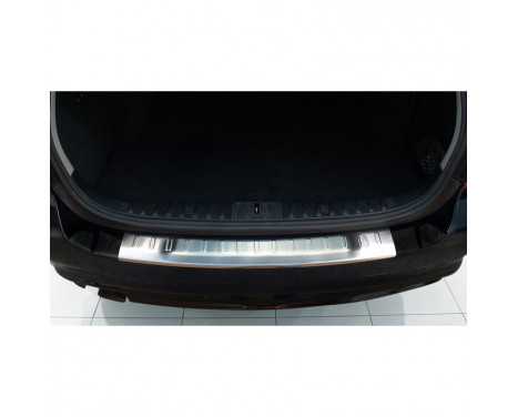 Stainless steel rear bumper protector BMW 3-series E91 2008-2012 'Ribs'