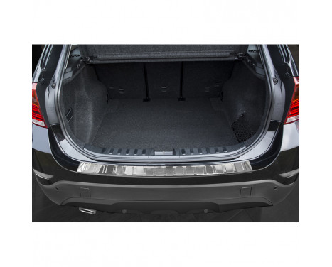Stainless steel rear bumper protector BMW X1 E84 Facelift 2012-2015 'Ribs', Image 2