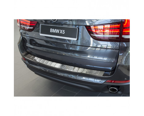 Stainless steel rear bumper protector BMW X5 F15 2013- 'Ribs' excl. M