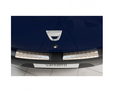 Stainless steel rear bumper protector Dacia Sandero II 2012-, Image 2