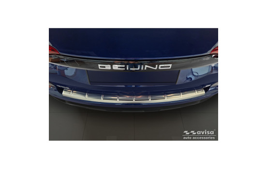 Stainless Steel Rear Bumper Protector Fits BAIC Beijing 3 (X35) 2023- 'Ribs', Image 3