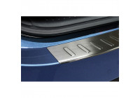 Stainless steel rear bumper protector Kia Carens 2012- 'Ribs'