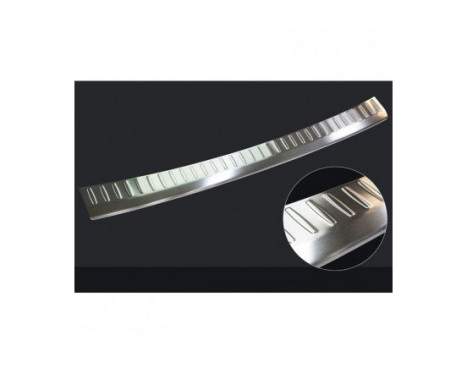 Stainless steel rear bumper protector Mercedes E-Class W212 Kombi 2013- 'Ribs'