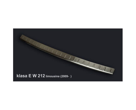 Stainless steel rear bumper protector Mercedes E-Class W212 Sedan 2009- 'Ribs', Image 2