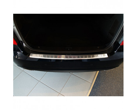Stainless steel rear bumper protector Mercedes E-Class W212 Sedan 2009- 'Ribs'