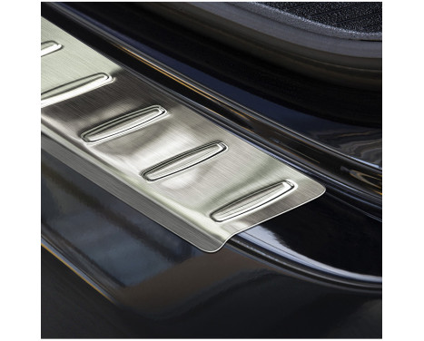 Stainless steel rear bumper protector Mercedes E-Class W212 Sedan 2013- 'Ribs', Image 2