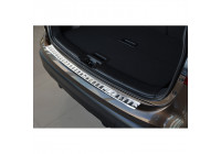 Stainless steel rear bumper protector Nissan Qashqai II 2014- 'Ribs'
