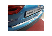 Stainless steel Rear bumper protector Nissan Qashqai II Facelift 2017- 'Ribs'