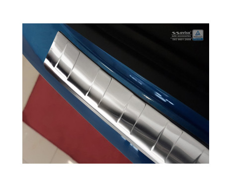 Stainless steel Rear bumper protector Nissan Qashqai II Facelift 2017- 'Ribs', Image 4