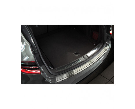 Stainless steel rear bumper protector Porsche Macan 2013- 'Ribs'
