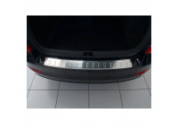 Stainless steel rear bumper protector Skoda Octavia III sedan 2013- 'Ribs'