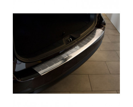 Stainless steel rear bumper protector Subaru Forester IV 2012- 'Ribs'