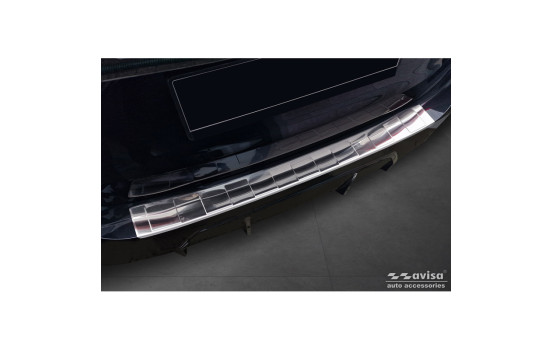 Stainless Steel Rear Bumper Protector suitable for BMW 3 Series Touring (G21) Facelift 2022 - with M-Package 'Ribs&#, Image 2