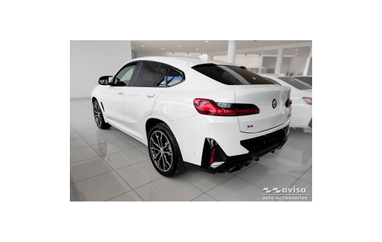 Stainless Steel Rear Bumper Protector suitable for BMW X4 G02 FL 2021 - with M-Package 'Ribs', Image 5