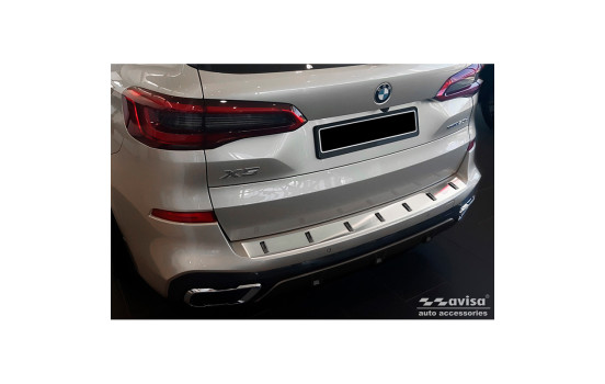 Stainless steel rear bumper protector suitable for BMW X5 (G05) M-Sport 2018- 'STRONG EDITION'