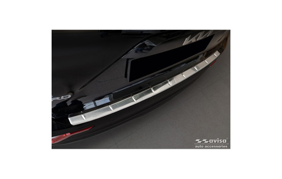 Stainless steel rear bumper protector suitable for Kia Niro II Hybrid & Niro II EV (SG2) 2022 - 'Ribs'