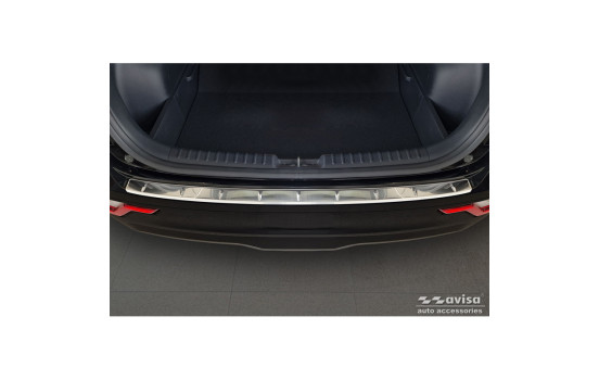 Stainless steel rear bumper protector suitable for Kia Niro II Hybrid & Niro II EV (SG2) 2022 - 'Ribs', Image 3