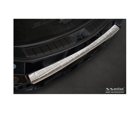 Stainless Steel Rear Bumper Protector suitable for Lexus RZ 2023 - 'Ribs'