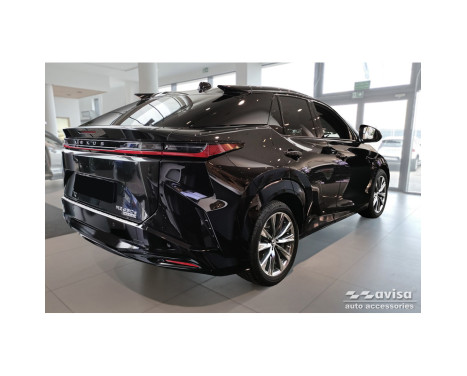 Stainless Steel Rear Bumper Protector suitable for Lexus RZ 2023 - 'Ribs', Image 6