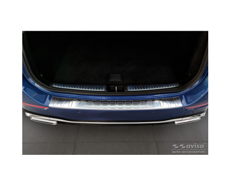 Stainless steel rear bumper protector suitable for Mercedes C-Class AMG W206 Kombi 2021- 'Ribs', Image 3