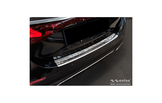 Stainless Steel Rear Bumper Protector suitable for Mercedes E-Class W214 Sedan 2023 - 'Ribs'