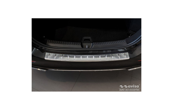 Stainless Steel Rear Bumper Protector suitable for Mercedes E-Class W214 Sedan 2023 - 'Ribs', Image 4