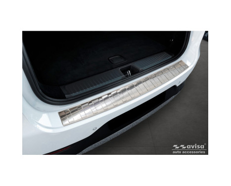 Stainless steel rear bumper protector suitable for Mercedes EQE SUV (X294) 2022 - 'Ribs'